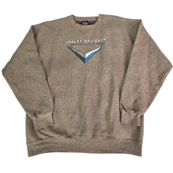 Harley-Davidson Other - Harley-Davidson Vintage 1997 Brownish Salt N Pepper Crewneck Sweatshirt XL